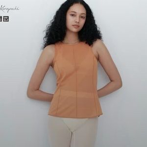NEW Uniqlo Mame Kurogouchi Sheer Sleeveless Airism Top S